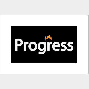 Progress artistic typographic design Posters and Art